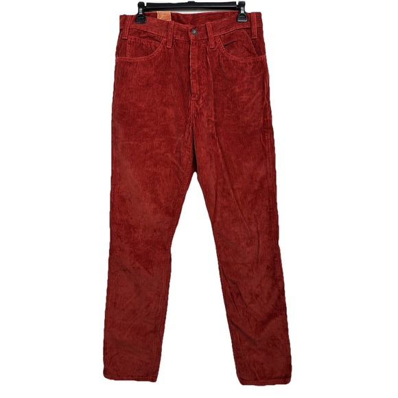 NWT LVC Levi's‎ Vintage Clothing Sta Prest Corduroy Pants Men's 30x34 Rust Repro - Picture 1 of 13